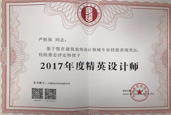 2017年度精英设计师