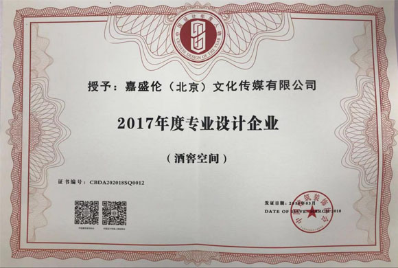 2017年度专业设计大奖